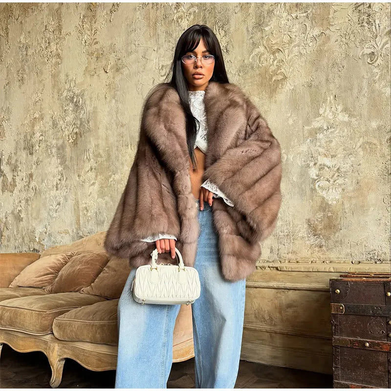 Cardigan en Fourrure