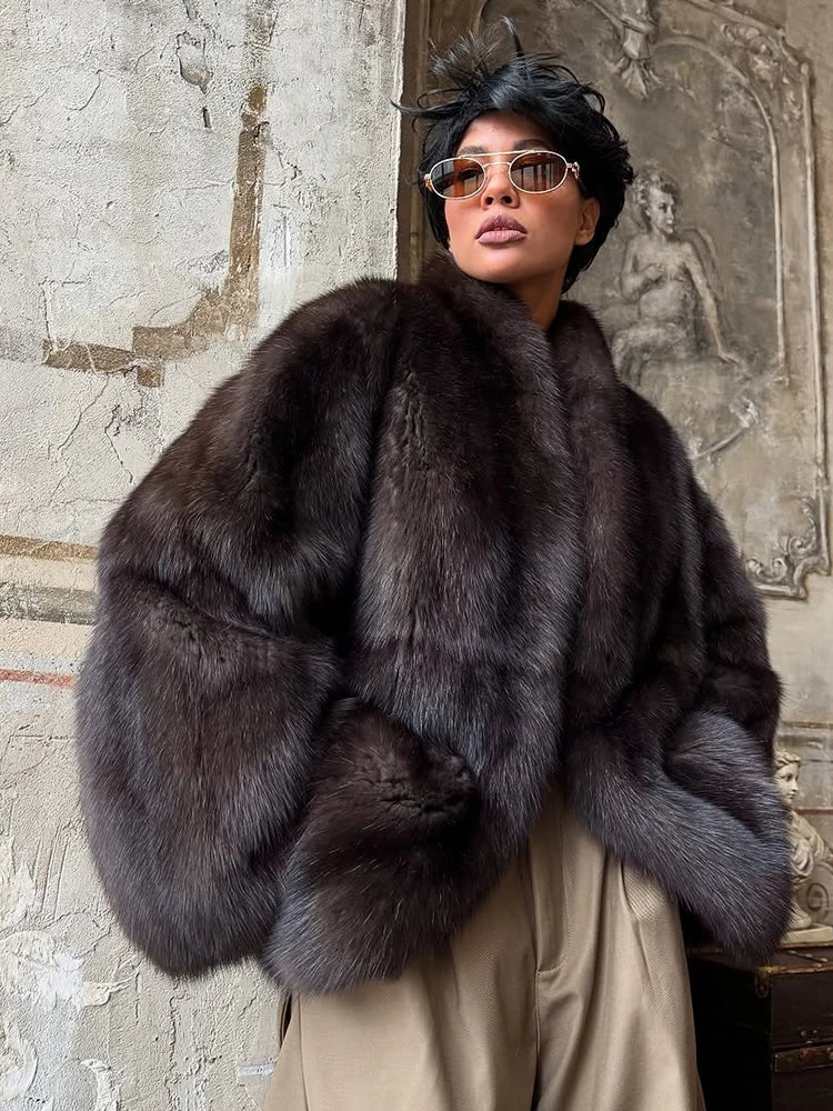 Cardigan en Fourrure