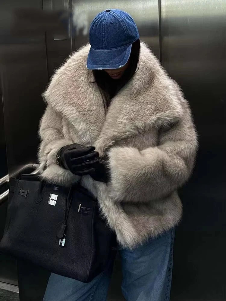 Veste Courte en Fourrure