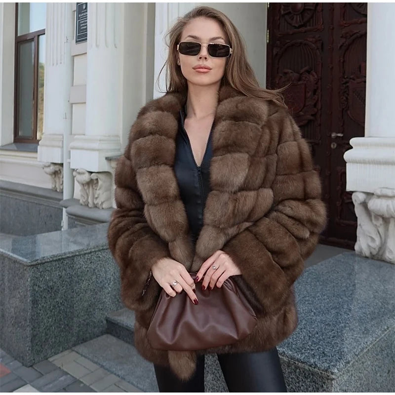 Cardigan en Fourrure