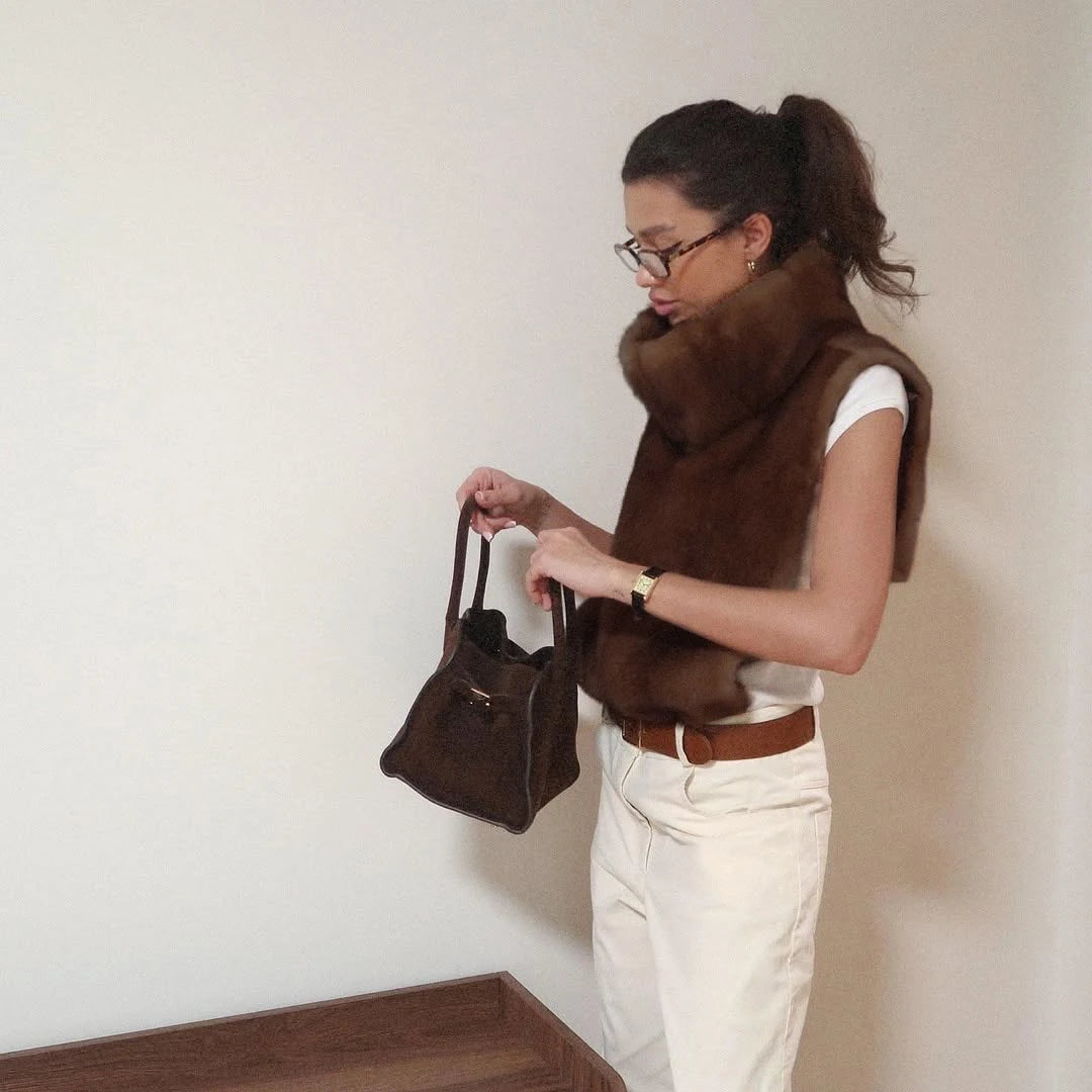 Cardigan en Fourrure