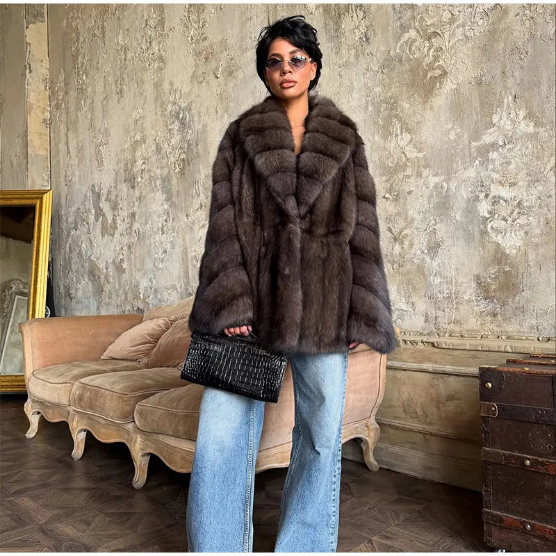 Cardigan en Fourrure