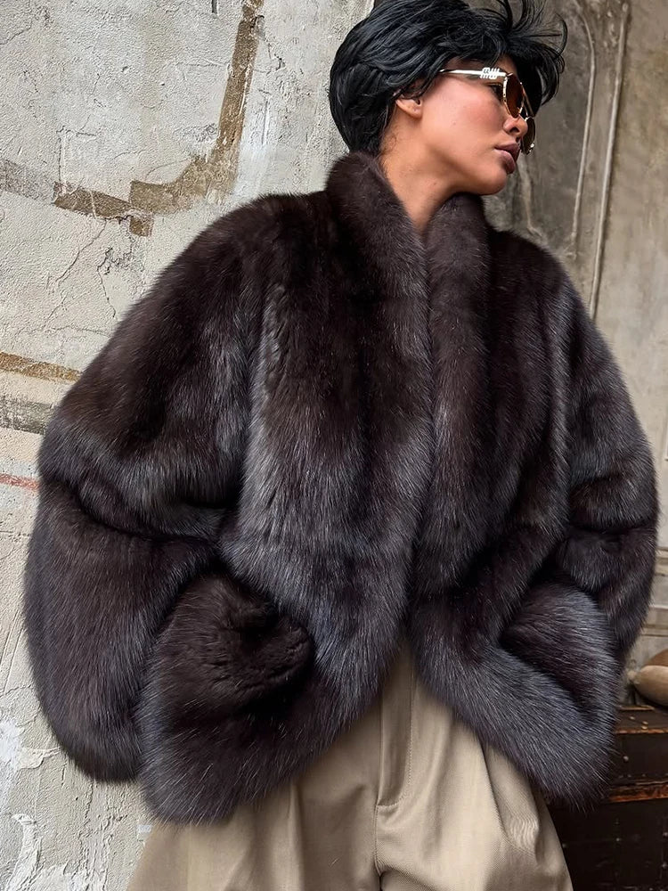 Cardigan en Fourrure