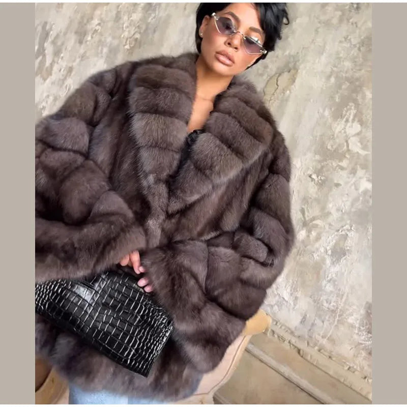 Cardigan en Fourrure