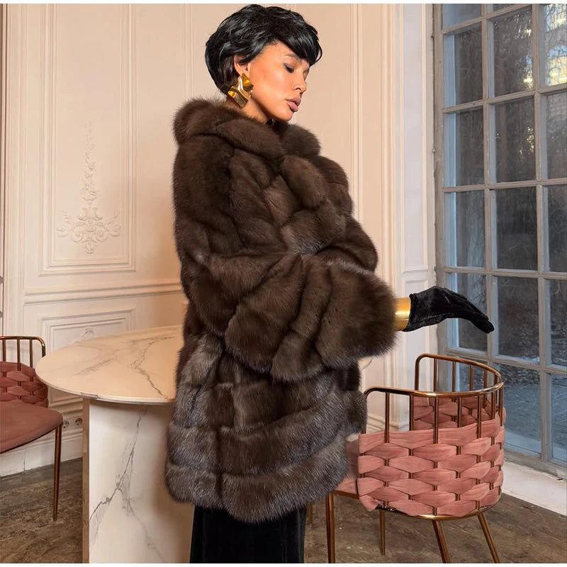 Cardigan en Fourrure