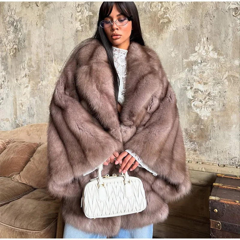 Cardigan en Fourrure