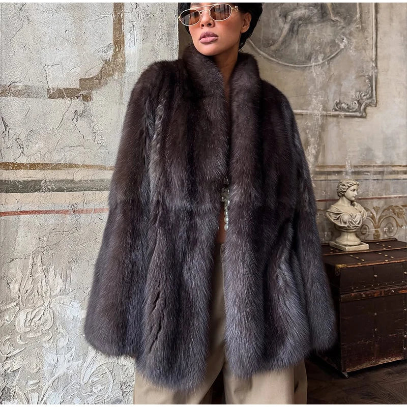 Cardigan en Fourrure