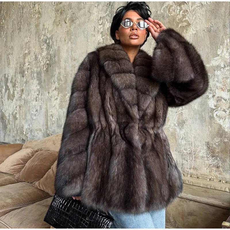 Cardigan en Fourrure