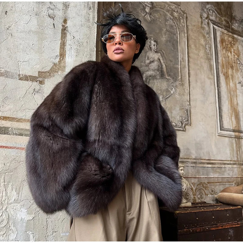 Cardigan en Fourrure