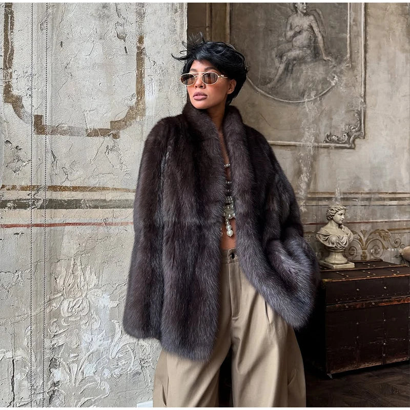 Cardigan en Fourrure