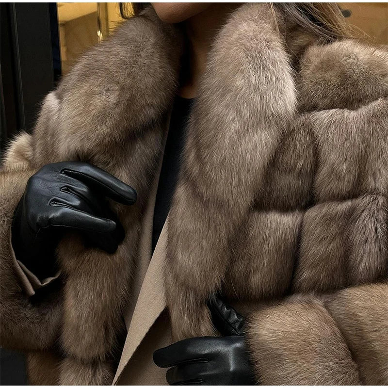 Cardigan en Fourrure